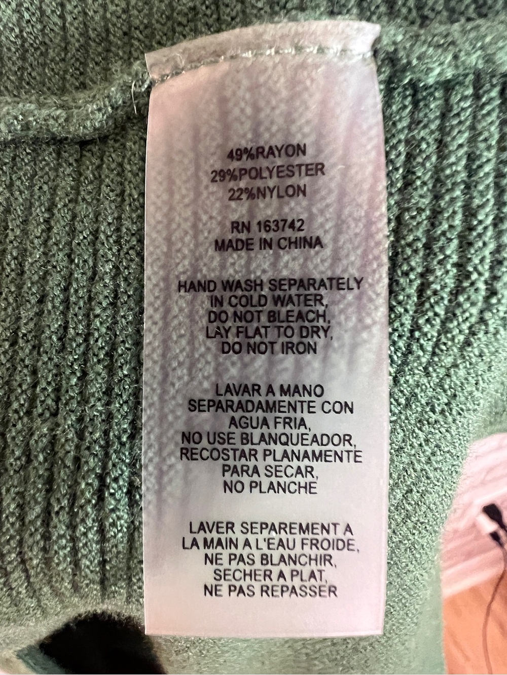 Milano Forest Green Crewneck Textured Knit Sweater - Picture 5 of 7